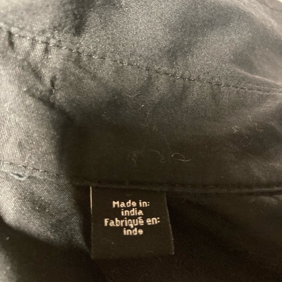 SYNGY long sleeve black button down shirt 2XLT - Picture 4 of 4